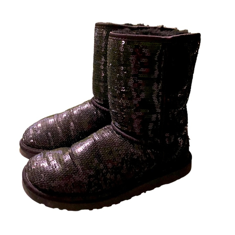 Black sequins Ugg boots
